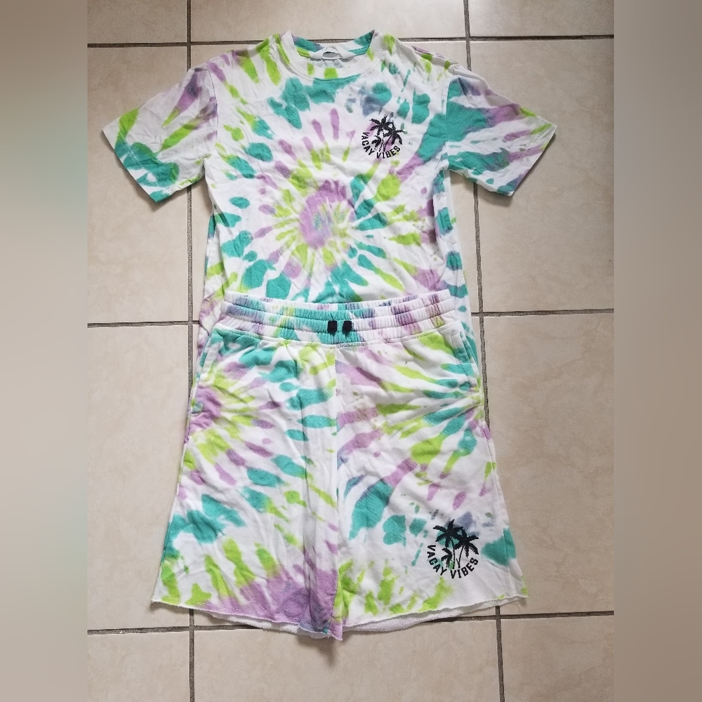 Boys Tye-dye shorts set